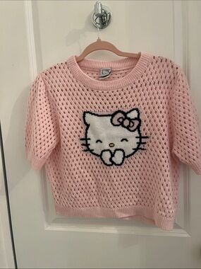 Hello Kitty Pink Openwork knit Women's XL